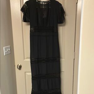 Banana Republic Black Tiered Maxi Dress Size XS